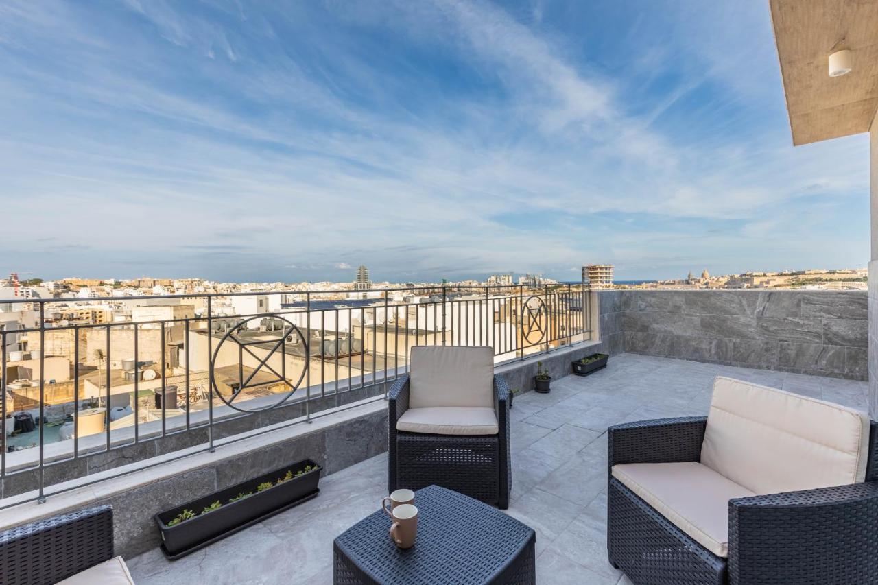 Terrace View- A Charming Two Bedrooms Penthouse Ac-Wifi Msida Ngoại thất bức ảnh